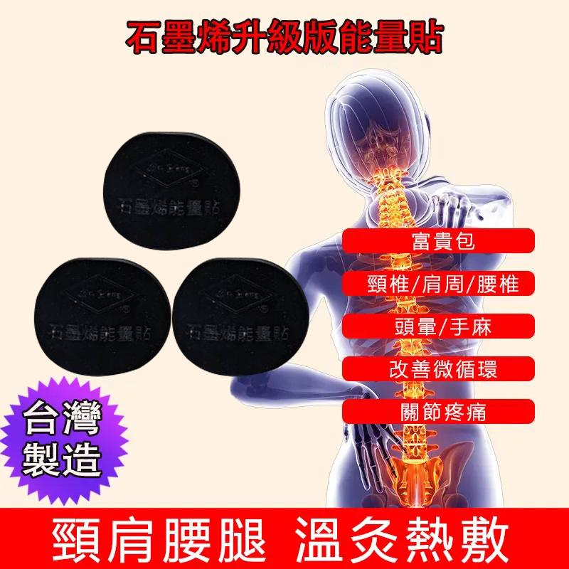 台灣本土製!石墨烯能量貼 台灣專家15年研發,藥署認證許可,大林慈濟推薦:拒絕開刀手術 僅需三秒,不管你是富貴包,頸椎、腰椎、還是腿疼手麻 反正您哪邊無爽快石墨烯能量貼,貼上就爽快,長期使用可斷根! 台灣本土製!石墨烯能量貼 台灣專家15年研發,藥署認證許可,大林慈濟推薦:拒絕開刀手術 僅需三秒,不管你是富貴包,頸椎、腰椎、還是腿疼手麻 反正您哪邊無爽快石墨烯能量貼,貼上就爽快,長期使用可斷根!